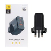 شارژر دیواری فست و PD سه پورت JBQ مدل WC-607B 65W - مشکی (گارانتی یکساله رصاصی) - تصویر 1