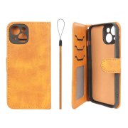 کیف موبایل مگنتی درجه یک داخل خز MNC Plus مدل Apple iPhone 15 - عسلی - تصویر 1
