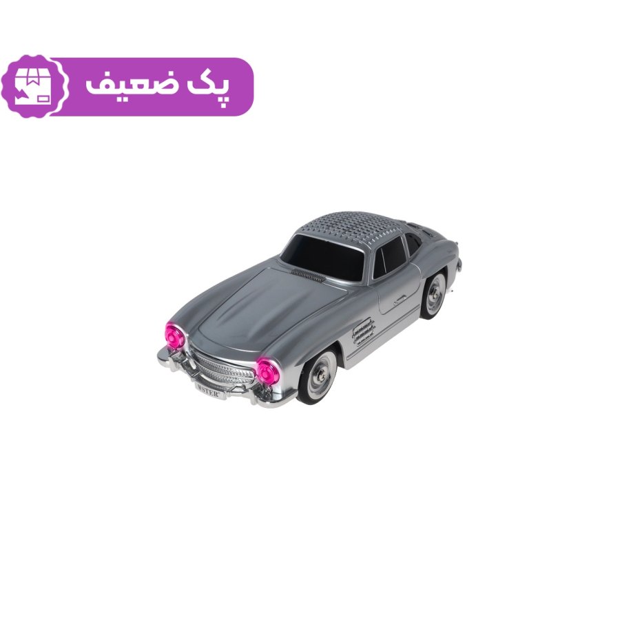 اسپیکر بی سیم طرح ماشین کلاسیک WSTER مدل WS-300SL - نقره ای - MMX (پک ضعیف) - تصویر 1