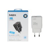 شارژر دیواری PD و فست دو پورت Max مدل X2 20W - سفید - MMX - تصویر 1