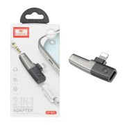 تبدیل Earldom Type-C / AUX To Lightning مدل OT107L - خاکستری - تصویر 1
