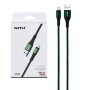 کابل شارژ فست آیفون NITU مدل NC123 - سبز (گارانتی 12 ماه تعویض نیکان همراه) - تصویر 1
