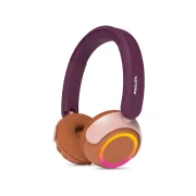 هدفون بی سیم کودکان Philips مدل TAK4200MP - بنفش (گارانتی دوساله سی آوا) - تصویر 1