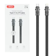 کابل شارژ و دیتا فست پاوربانک 30سانتی متری XO Type-C to Lightning مدل XO-NB-Q289A 27W - مشکی - تصویر 1