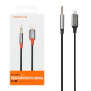 تبدیل Hicostar AUX TO Lightning مدل HS-A402 - مشکی - تصویر 1