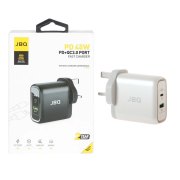 شارژر دیواری فست و PD دو پورت JBQ مدل HC-745 45W - سفید (گارانتی یکساله رصاصی) - تصویر 1
