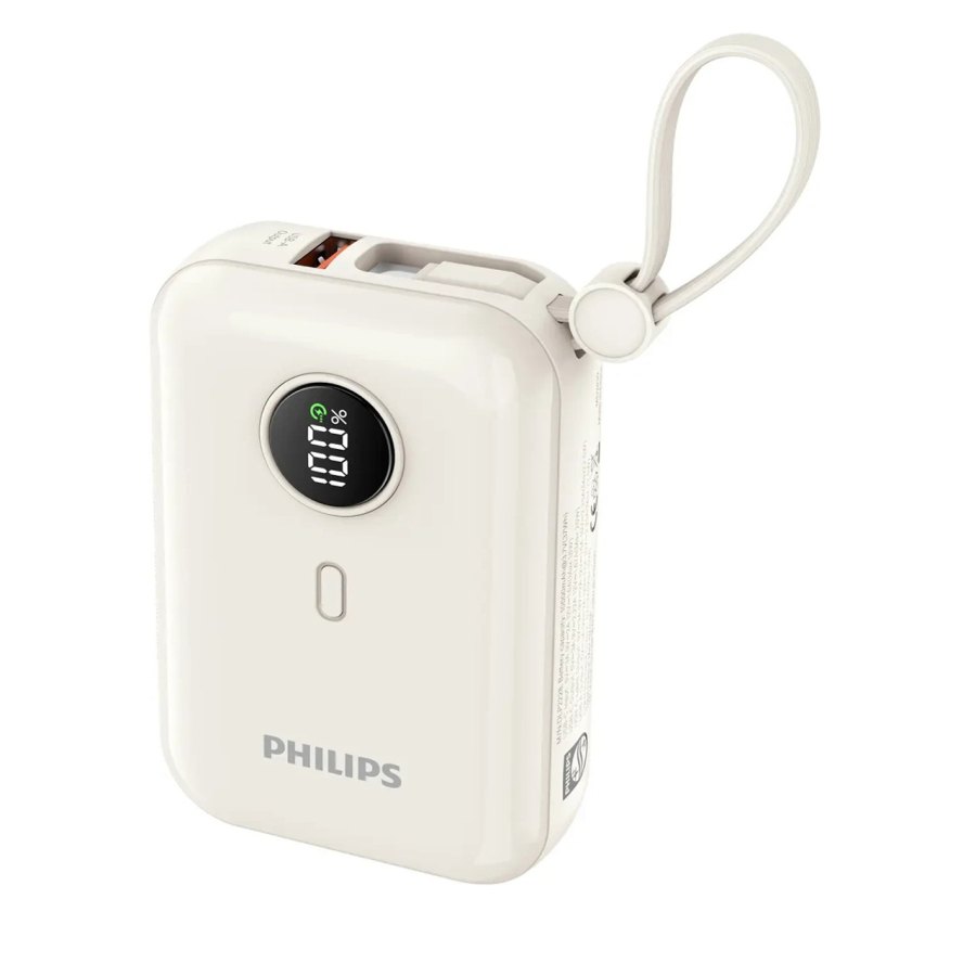 پاوربانک PD و فست شارژ Philips 10000mAh مدل DLP2228CW 22.5W - سفید (گارانتی دوساله سی آوا) - تصویر 1