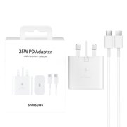 شارژر دیواری سه پین فست و PD تک پورت SAMSUNG Type-C مدل EP-TA800 25W به همراه کابل شارژ Type-C - سفید - ویتنام (گارانتی پارتیان پایا) - تصویر 1