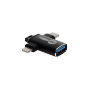 تبدیل Miller USB TO Type-C / Lightning مدل MO-210 - مشکی (گارانتی پارتیان پایا) - تصویر 2