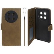 کیف موبایل مگنتی درجه یک داخل خز MNC Plus مدل Honor X9c - سبز زیتونی - تصویر 1