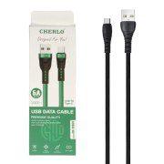کابل شارژ کنفی 1.1 متری فست CHERLO Type-C مدل CH-TCK01 - مشکی - SMO - تصویر 2