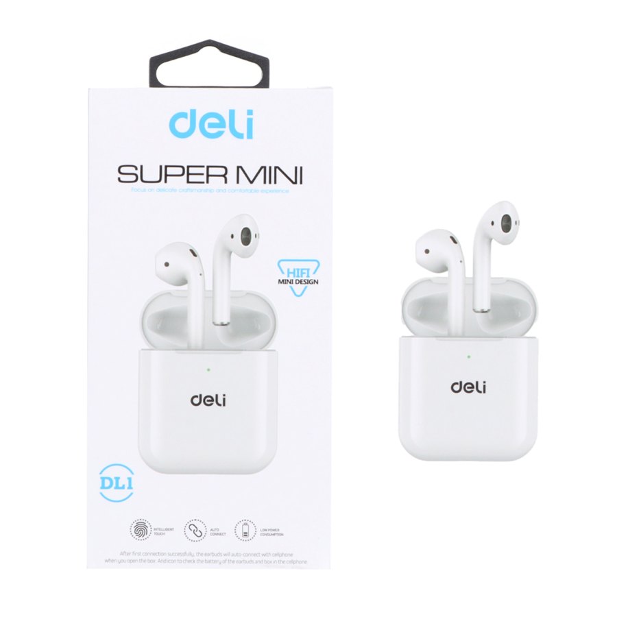 ایرفون بی سیم Deli مدل DL1 - سفید - تصویر 1