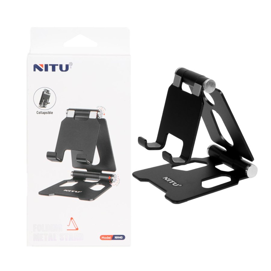 هولدر گوشی موبایل پایه دار رومیزی NITU مدل NH40 - مشکی - تصویر 1