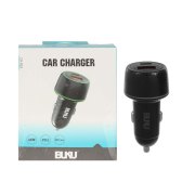 شارژر فندکی PD و فست دو پورت BUKU مدل CH-033 48W - مشکی - MMS (گارانتی شش ماهه YA) - تصویر 1