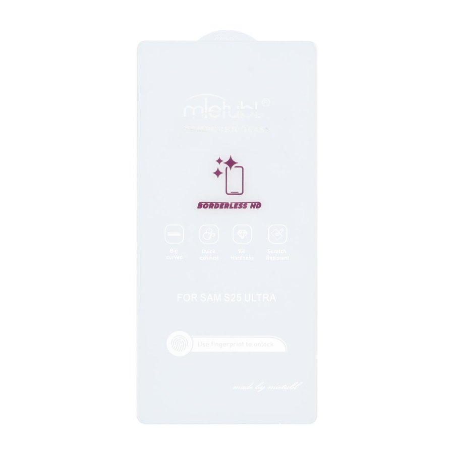 محافظ صفحه نمایش شیشه ای Mietubl 3D Large Arc مدل Samsung Galaxy S25 Ultra بدون حاشیه - NTC - تصویر 1