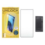 محافظ صفحه نمایش شیشه ای خم فول چسب Full Cover Finger Print درجه یک مدل Samsung Galaxy S25 Ultra (پک دار) - تصویر 1