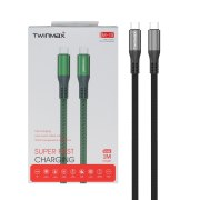 کابل شارژ فست TwinMax Type-C To Type-C مدل M-15 65W - خاکستری - MMX - تصویر 1