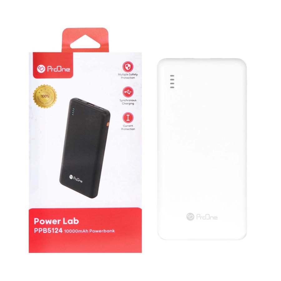 پاوربانک فست شارژ ProOne 22.5W 10000mAh مدل PPB5124 - سفید (گارانتی 12 ماهه) - تصویر 1