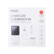 پک لوازم جانبی Yesido مدل CG10 - سفید (گارانتی 18 ماه تعویض نیکان همراه) - تصویر 5