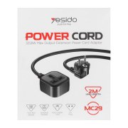 تک راهی برق 2 متری Yesido مدل MC29 - مشکی (گارانتی 12 ماه تعویض نیکان همراه) - تصویر 4