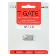 فلش مموری T-GATE USB2.0 مدل T105 ظرفیت 64GB - نقره ای (گارانتی آسان سرویس) - تصویر 1