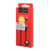 کابل شارژ 30 سانتی پاوربانک Type-C to Type-C مدل X-15 - خاکستری - DST (گارانتی شش ماهه) - تصویر 2