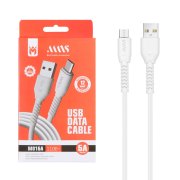 کابل شارژ فست 1.1 متری اندروید MNS مدل M016A - سفید - SMO - تصویر 1