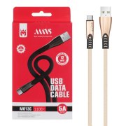 کابل شارژ فست 1.1 متری MNS Type-C مدل M013C - طلایی - SMO - تصویر 1