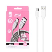 کابل شارژ فست 1.1 متری MNS Type-C مدل M011C - سفید - SMO - تصویر 1