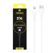 کابل شارژ فست آیفون CHERLO مدل CH-IP10 - سفید - SMO - تصویر 1