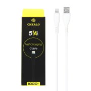 کابل شارژ فست آیفون CHERLO مدل CH-IP10 - سفید - SMO - تصویر 4