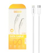 کابل شارژ 1.1 متری فست Shoosh Type-C to Lightning مدل SH251i - سفید - SMO - تصویر 1