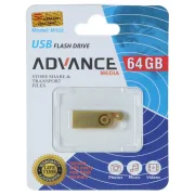 فلش مموری Advance Media مدل M122 USB2.0 ظرفیت 64GB - طلایی - تصویر 1
