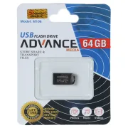 فلش مموری Advance Media مدل M106 USB2.0 ظرفیت 64GB - مشکی - تصویر 1