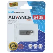 فلش مموری Advance Media مدل M122 USB2.0 ظرفیت 64GB - نقره ای - تصویر 1
