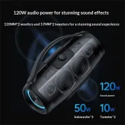 اسپیکر بی سیم Yesido ضد آب مدل YSW45 120W - مشکی (گارانتی 18 ماهه تعویض نیکان همراه) - تصویر 2