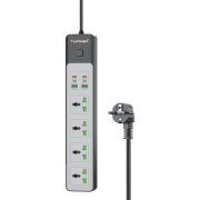 چندراهی برق 4 خانه TwinMax مدل MX-60 65W - مشکی - MMX - تصویر 1