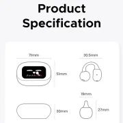 ایرفون بی سیم UGREEN مدل ClipBuds Magic WS208-55136 - سفید (گارانتی 18 ماهه آسان پیشرو) - تصویر 7