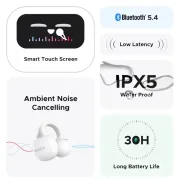 ایرفون بی سیم UGREEN مدل ClipBuds Magic WS208-55136 - سفید (گارانتی 18 ماهه آسان پیشرو) - تصویر 5