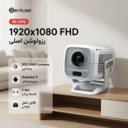ویدئوپروژکتور Beniuse مدل BE-VP16 - سفید - تصویر 3