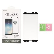محافظ صفحه نمایش شیشه ای Full Cover 9H 5D مدل Samsung Galaxy S7 Edge - مشکی (پک دار) - تصویر 1