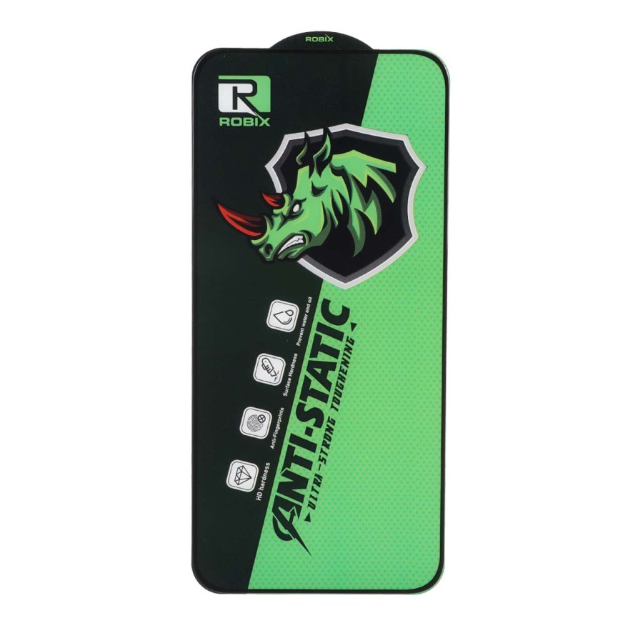 محافظ صفحه نمایش شیشه ای Full Cover Robix Anti Static ESD مدل Xiaomi Redmi Note 15 Pro 5G / Mi 15T / Mi 15T Pro / Poco F7 - تصویر 1