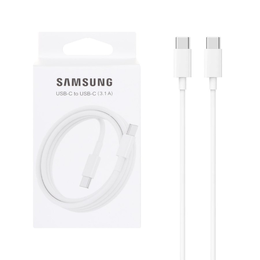 کابل شارژ Samsung Type-C to Type-C 3.1A - سفید (پک دار) - SMO - تصویر 1