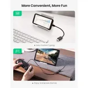 تبدیل MicroUSB2.0 به UGREEN USB2.0 مدل US133-10396 - مشکی - تصویر 3