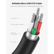 تبدیل MicroUSB2.0 به UGREEN USB2.0 مدل US133-10396 - مشکی - تصویر 6
