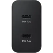 شارژر دیواری سه پین فست و PD تک پورت 50W Samsung مدل EP-T5020 NFC Low Standby به همراه کابل شارژ Type-C - مشکی - درجه یک - DST (گارانتی 12 ماهه DST) - تصویر 4