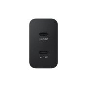 شارژر دیواری سه پین فست و PD تک پورت 50W Samsung مدل EP-T5020 NFC Low Standby به همراه کابل شارژ Type-C - مشکی - درجه یک - DST (گارانتی 12 ماهه DST) - تصویر 2
