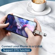 تبدیل Meacces Lightning To USB3.0 مدل OTG-01 - خاکستری (گارانتی شش ماهه نیکان همراه) - تصویر 3