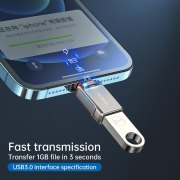 تبدیل Meacces Lightning To USB3.0 مدل OTG-01 - خاکستری (گارانتی شش ماهه نیکان همراه) - تصویر 4