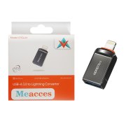 تبدیل Meacces Lightning To USB3.0 مدل OTG-01 - خاکستری (گارانتی شش ماهه نیکان همراه) - تصویر 1